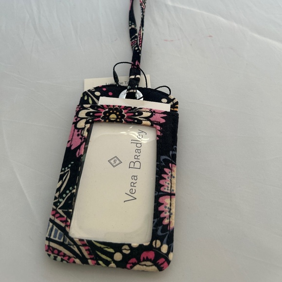 NWT Vera Bradley Luggage Tag Bandana Swirl with ID Window - Picture 1 of 12
